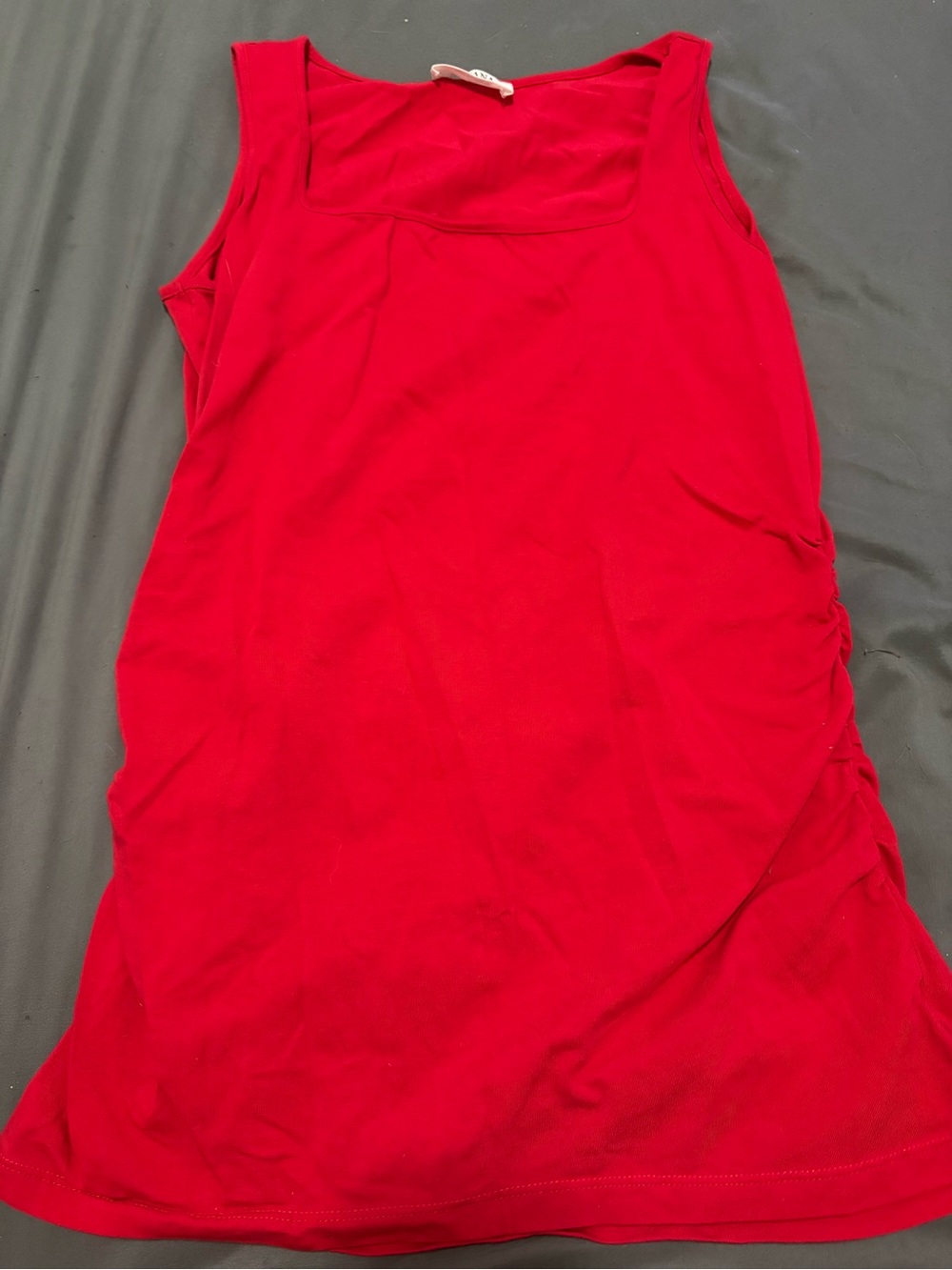 Zenana Red Scoop Neck Sleeveless Tank